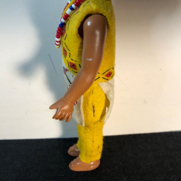 1950s Native American Doll W/Mohawk sleepy eyes 👀 - Picture 3 of 13